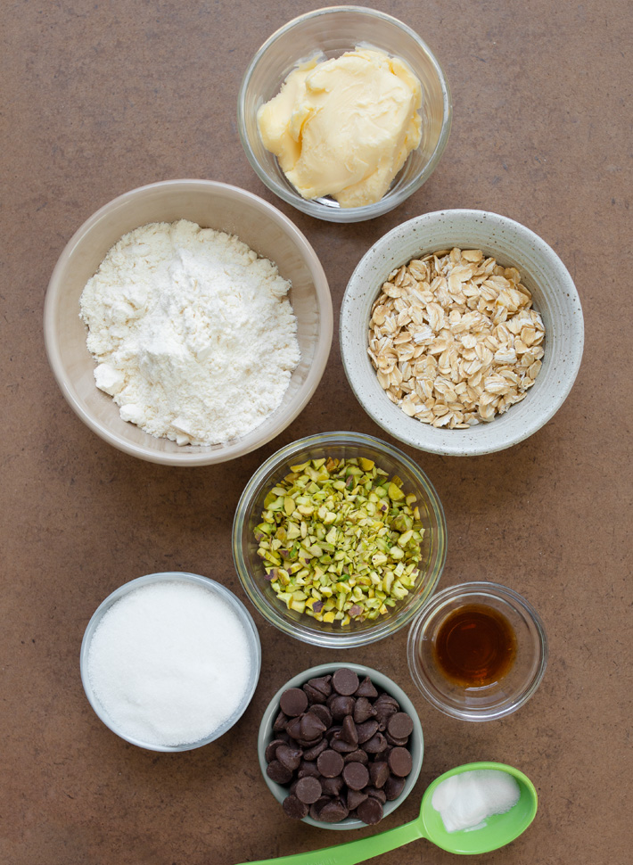 Pistachio Cookie Ingredients