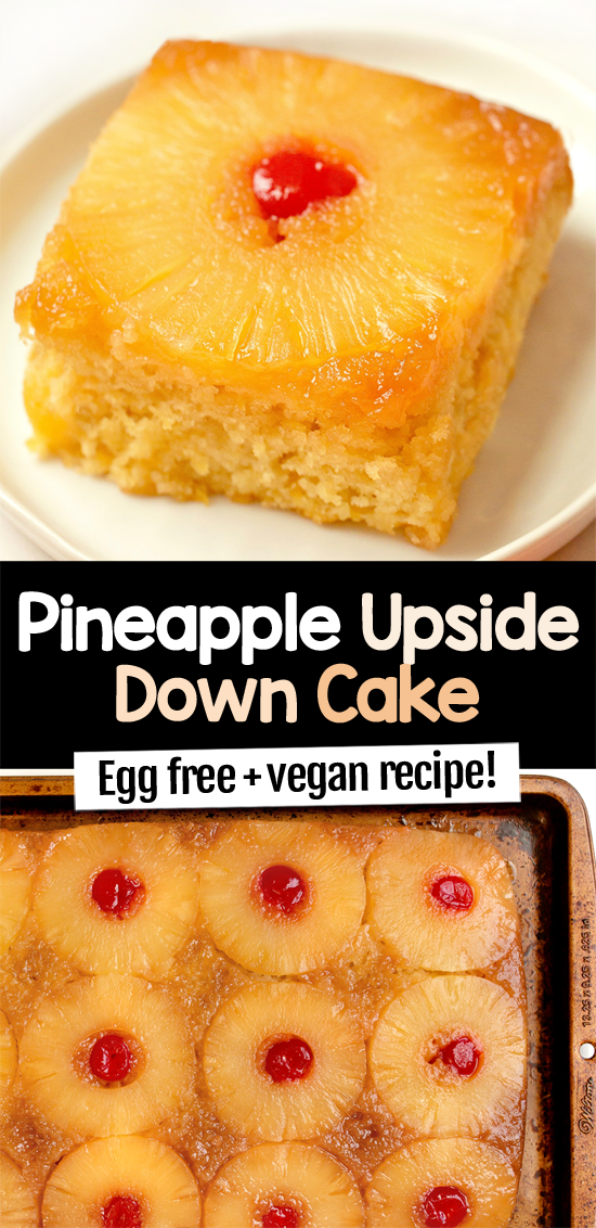 Eggless Vegan Pineapple Upside Down Cake