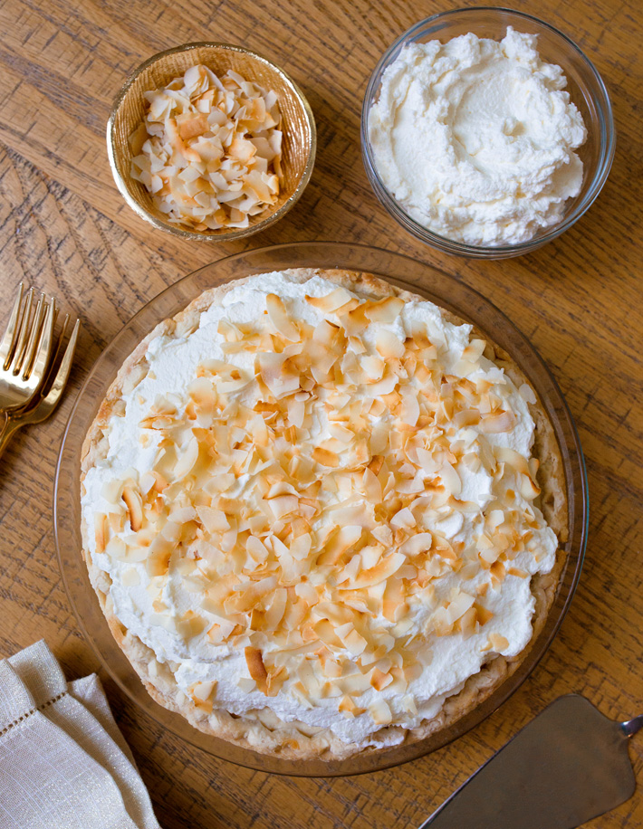 Vegan Coconut Custard Pie
