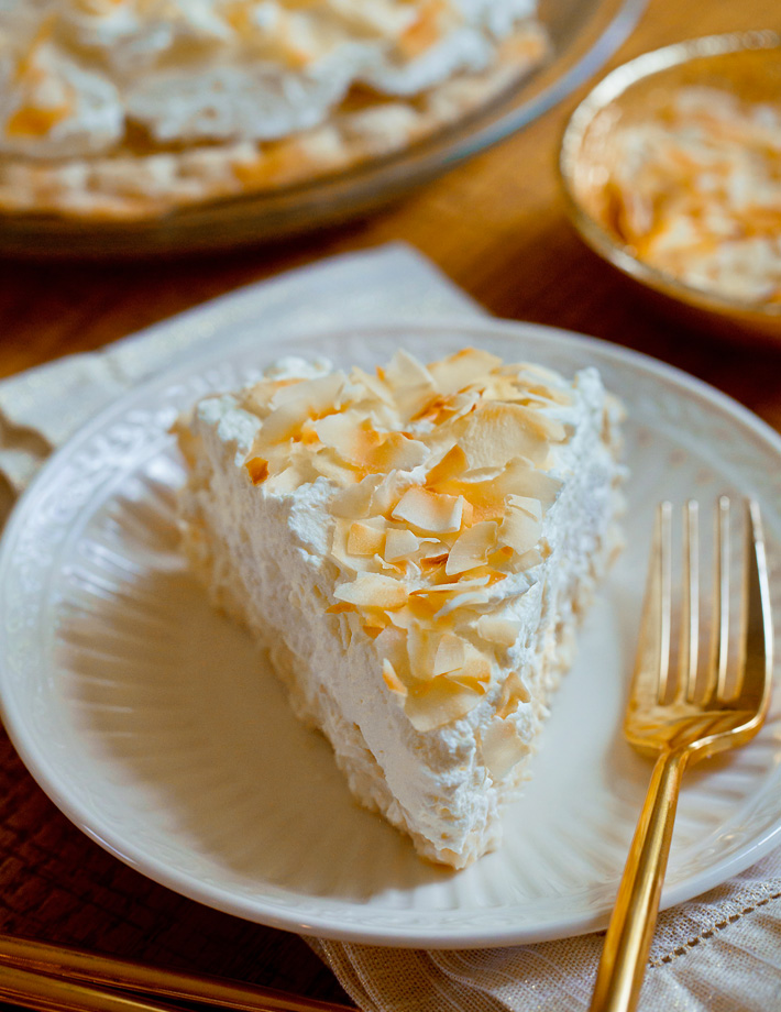 Vegan Coconut Pie Slice (No Eggs)