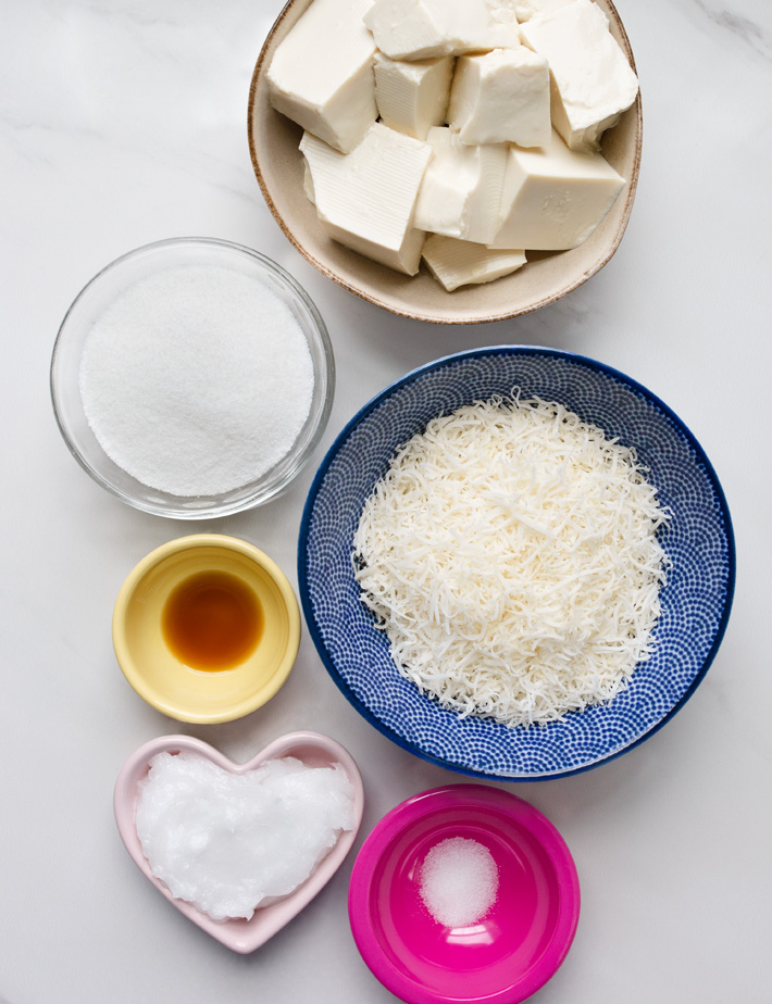 Vegan Tofu Dessert With Coconut