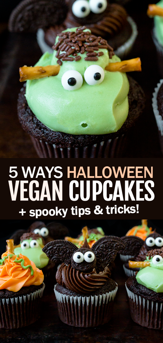 Halloween Vegan Chocolate Cupcake Treats