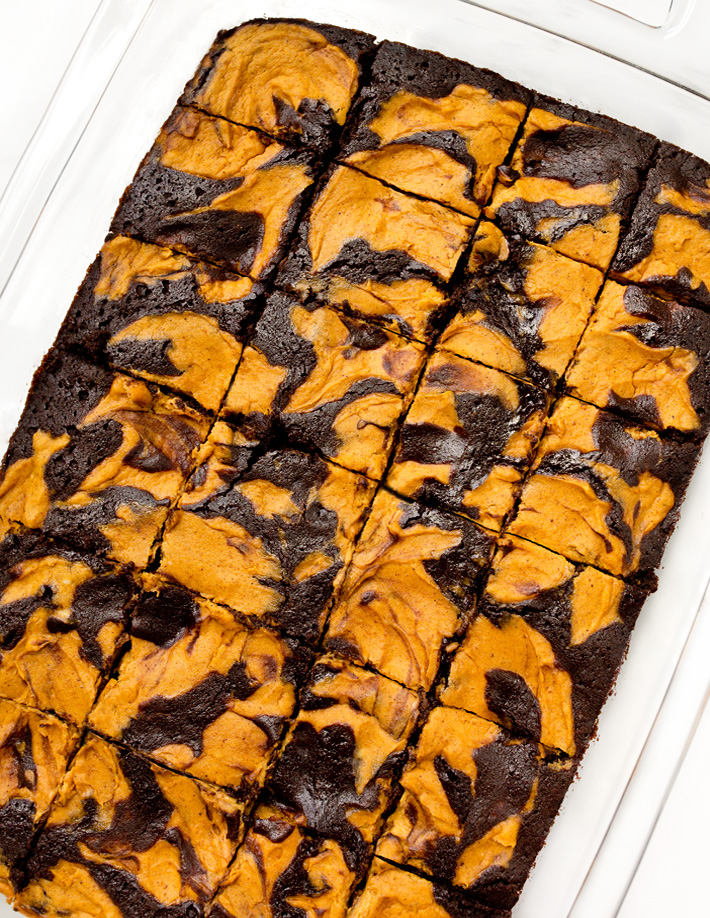 Pumpkin Swirl Brownies
