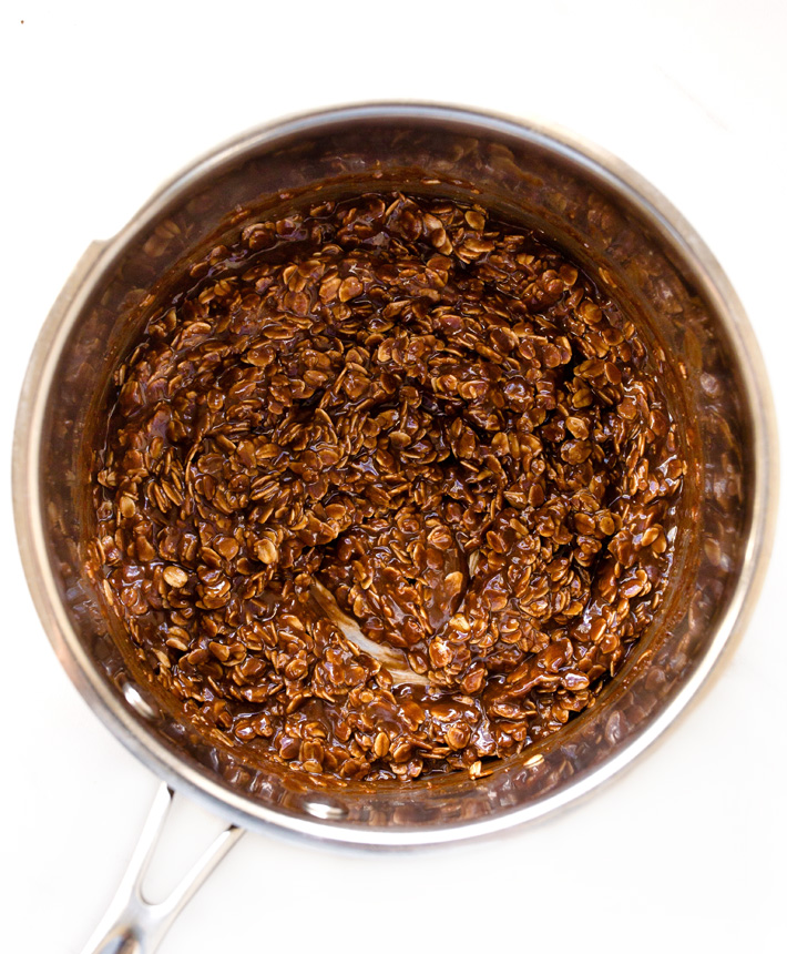 Boiled No Bake Oatmeal Chocolate Cookies