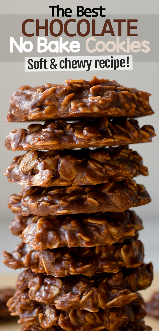 Chocolate Oatmeal No Bakes (Soft, Chewy, Delicious!)