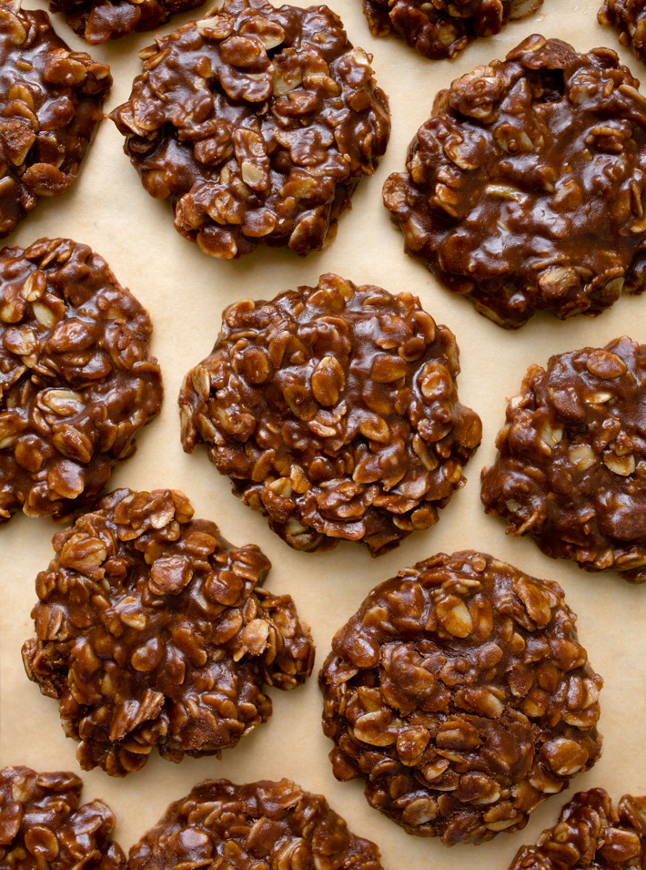 Chocolate Peanut Butter Oatmeal No Bake Cookies