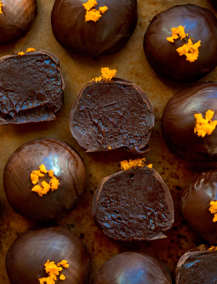 Healthy Chocolate Orange Truffles
