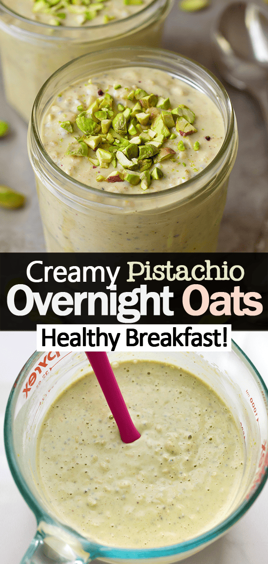 Creamy Pistachio Overnight Oatmeal Recipe (Vegan, Added Sugar Free) Creamy Pistachio Overnight Oatmeal Recipe (Vegan, Added Sugar Free)