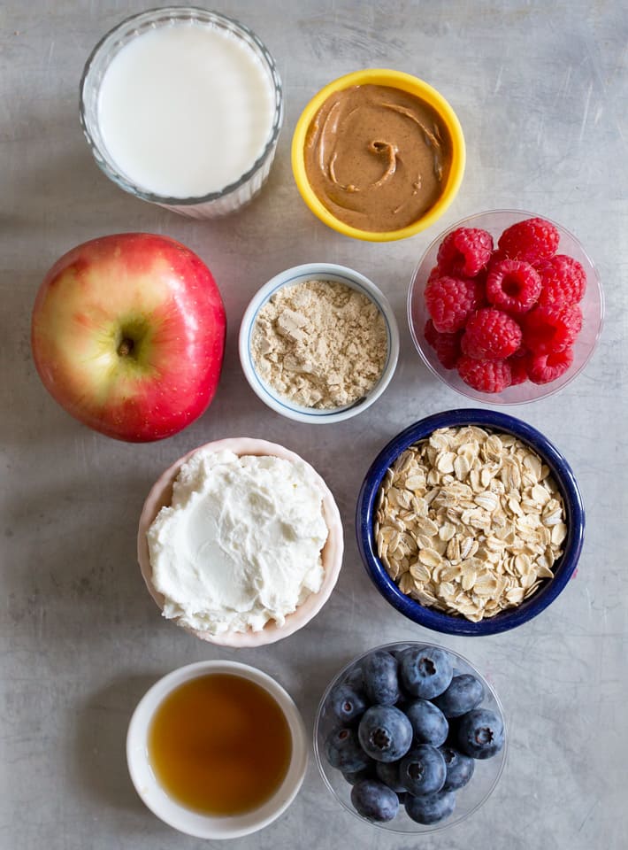 Dairy Free Oatmeal Smoothie Ingredients