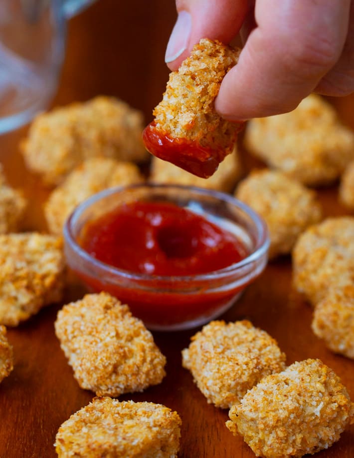 Healthy Baked Cauliflower Tots