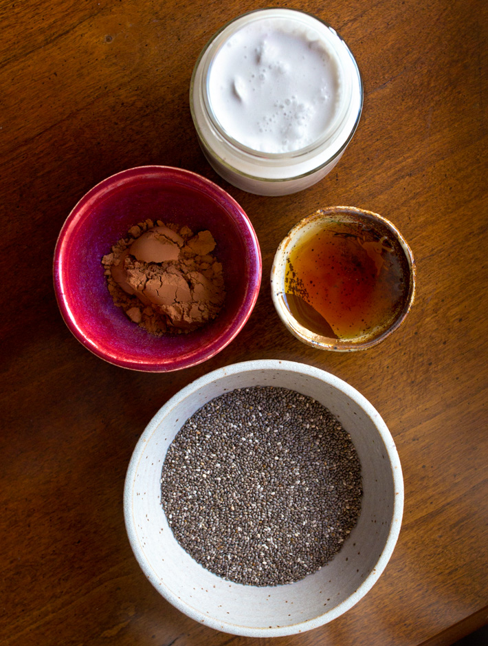 Vegan Chocolate Chia Pudding Ingredients Vegan Chocolate Chia Pudding Ingredients