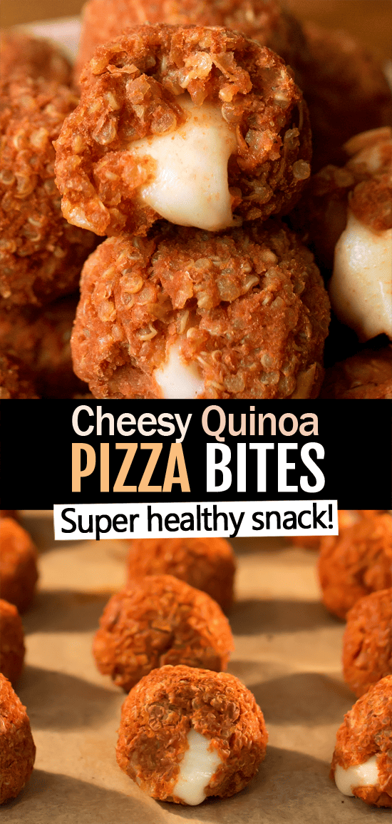 Healthy Quinoa Pizza Bites (Savory Easy Snack Idea)