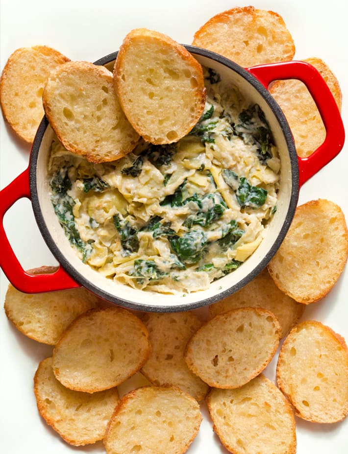 Healthy Spinach Artichoke Dip Appetizer Healthy Spinach Artichoke Dip Appetizer