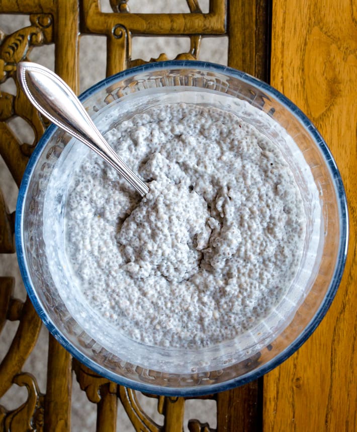 Low Carb Chia Pudding Snack Bowl