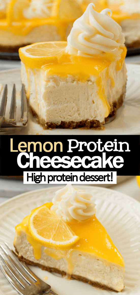 Easy Protein Lemon Cheesecake (High Protein Dessert)