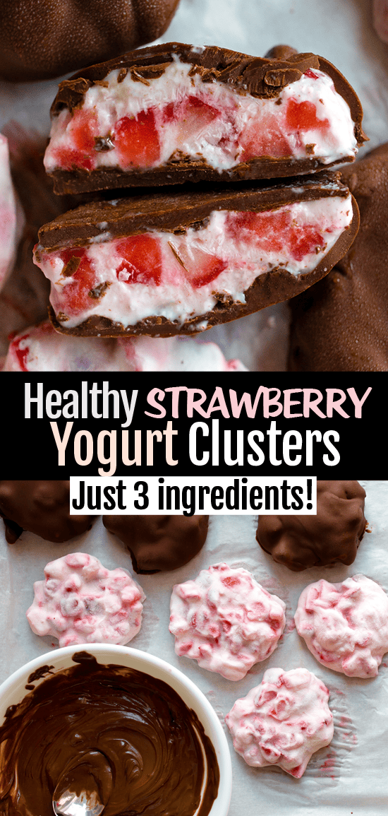 Healthy Strawberry Yogurt Clusters (Easy Snack Idea)