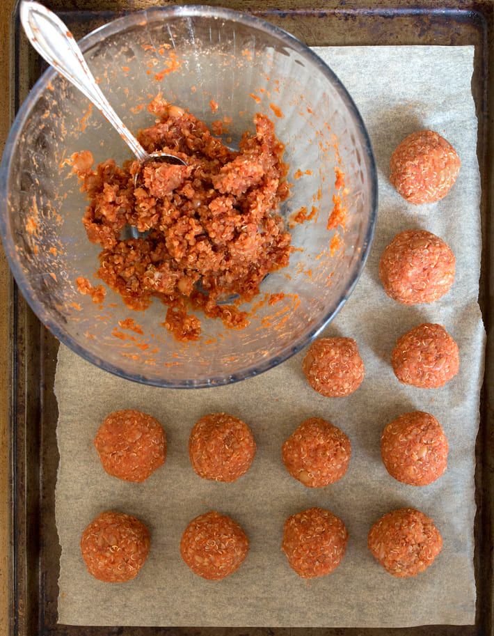 Quinoa Pizza Cheese Balls