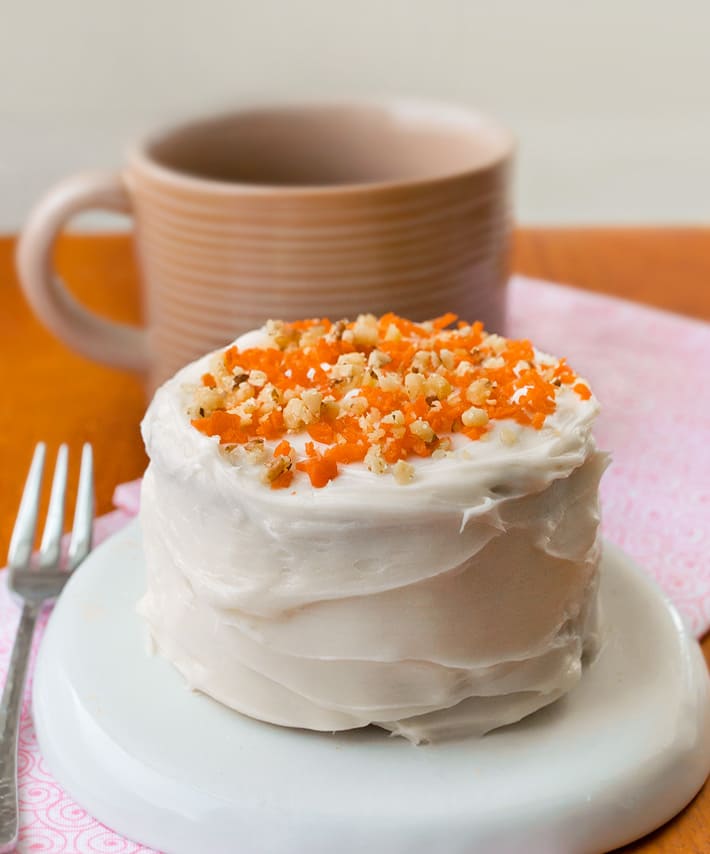 Mini Frosted Carrot Cake
