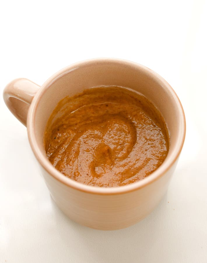 Carrot mug cake for 1 person