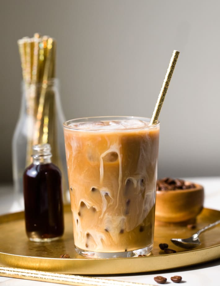Dairy Free Iced Coffee Latte Beverage