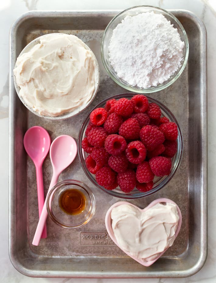 Easy Raspberry Dessert Ingredients