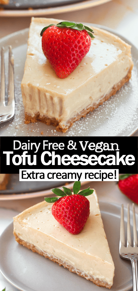 Easy Tofu Cheesecake (No Cashews, Gluten Free)
