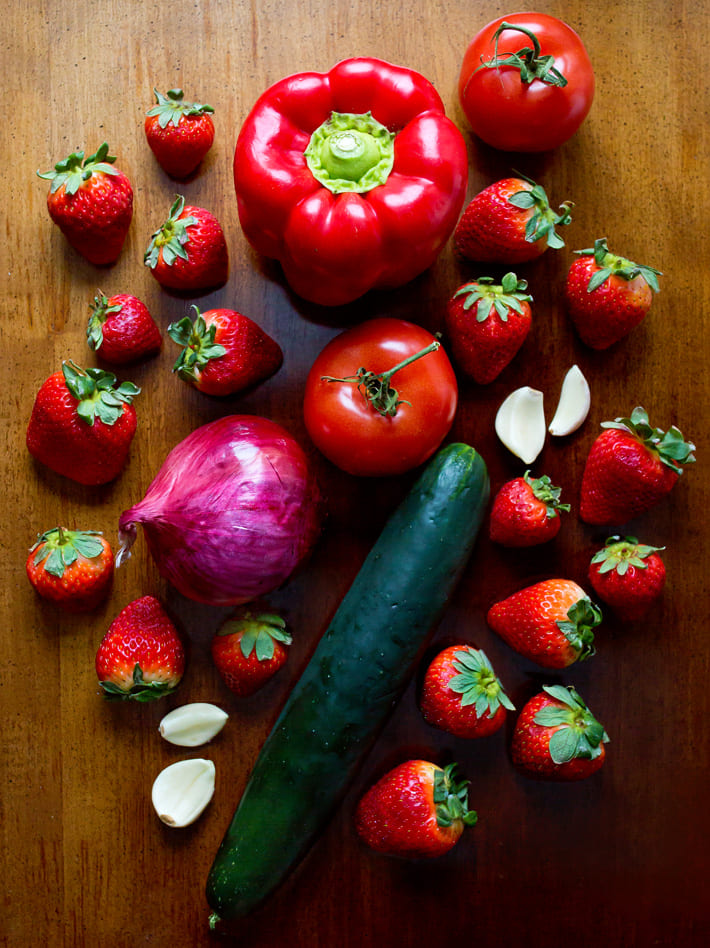 Ingredients for Homemade Summer Gazpacho