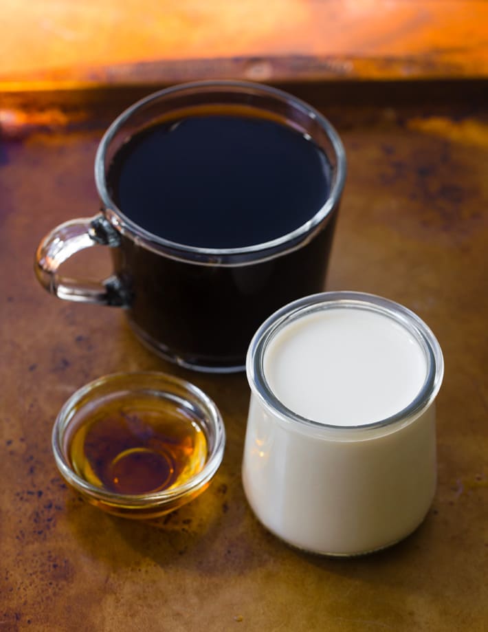Vegan Iced Latte Ingredients