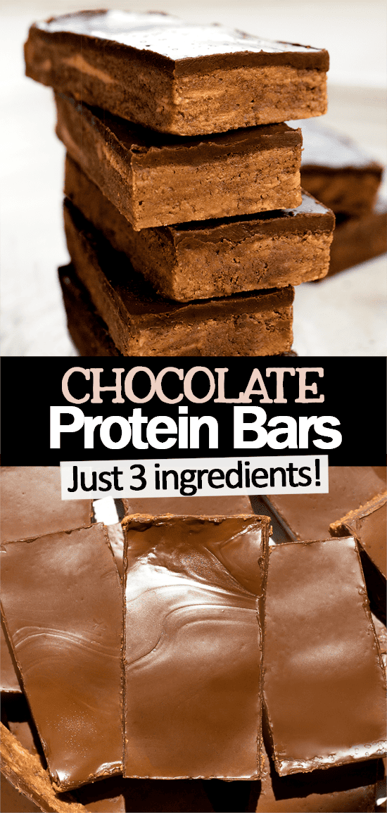 Double Chocolate Protein Bar Recipe (Just 3 Ingredients)