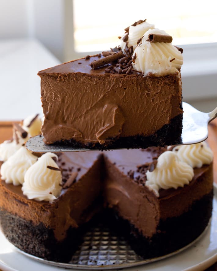 High Protein Chocolate Cheesecake Slice High Protein Chocolate Cheesecake Slice