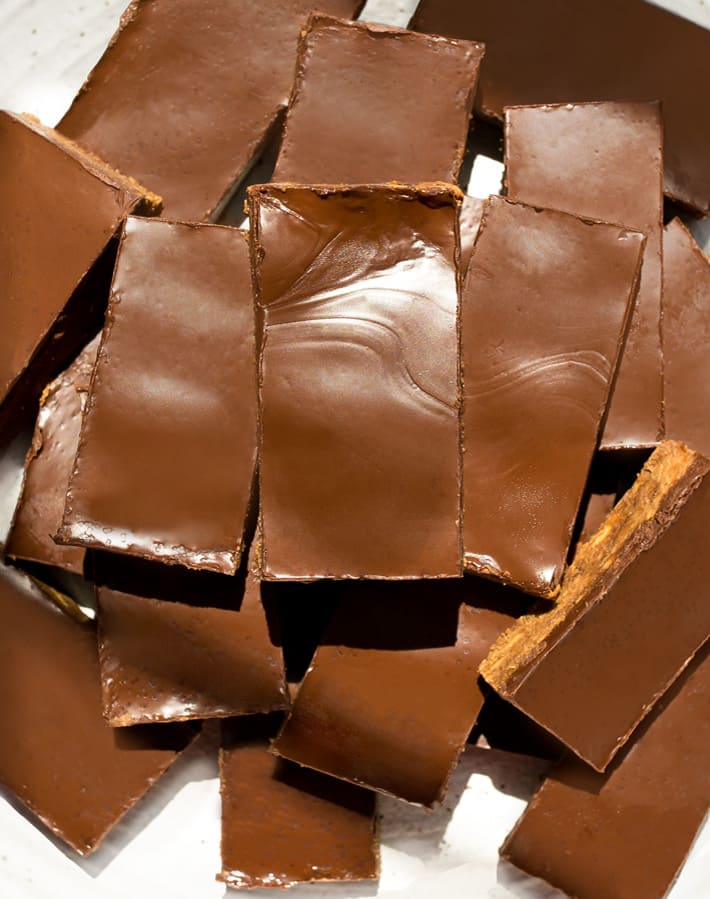 Homemade Chocolate Covered Protein Bars
