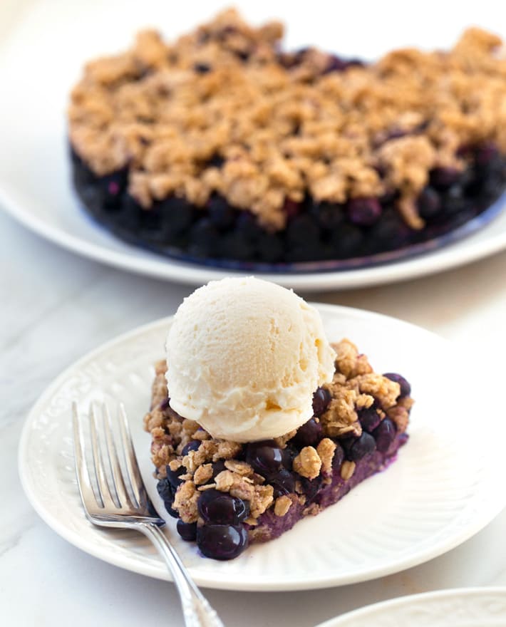 Healthy Blueberry Pie (Low Fat, No Sugar Added) Healthy Blueberry Pie (Low Fat, No Sugar Added)