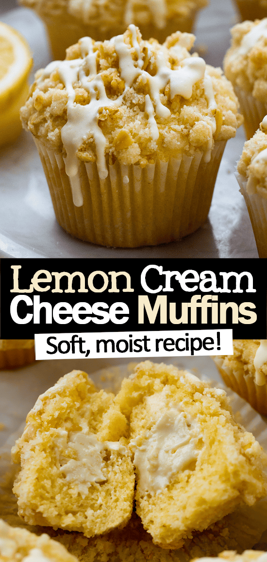 Lemon Cream Cheese Muffin Recipe - With Oat Crumb Topping Lemon Cream Cheese Muffin Recipe - With Oat Crumb Topping