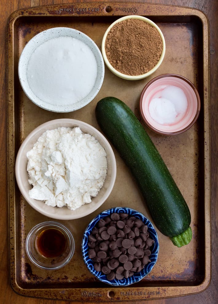 Healthy Zucchini Muffin Ingredients With Chocolate Chips Healthy Zucchini Muffin Ingredients With Chocolate Chips