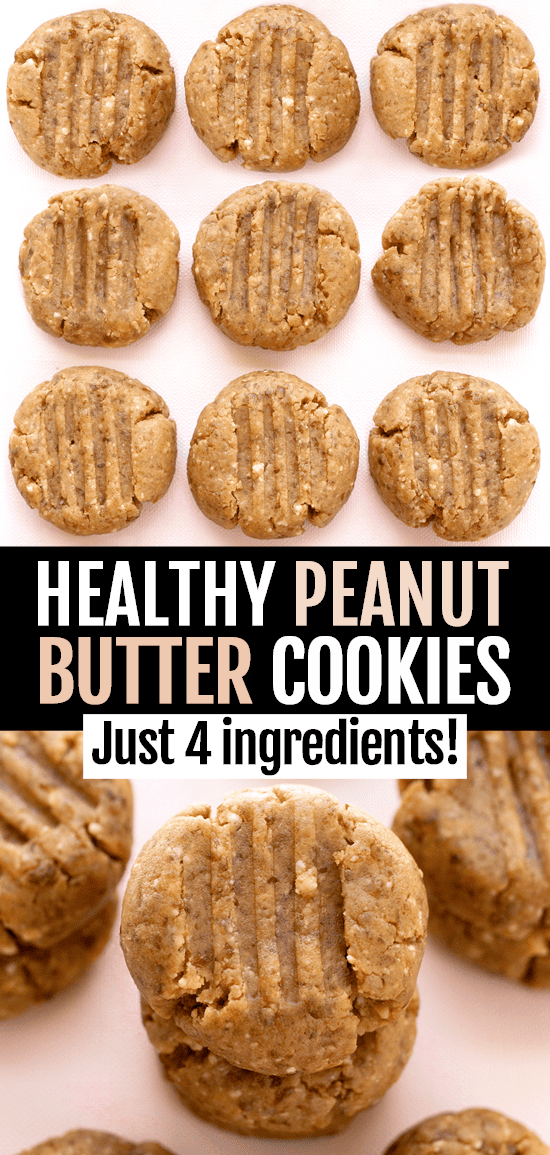 Vegan Healthy Peanut Butter Cookies (No Sugar, Gluten Free) Vegan Healthy Peanut Butter Cookies (No Sugar, Gluten Free)