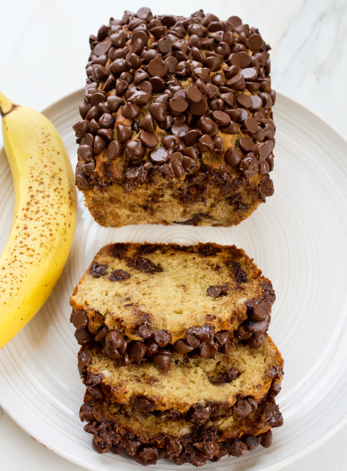 Chocolate Chip Banana Bread (Vegan) Chocolate Chip Banana Bread (Vegan)
