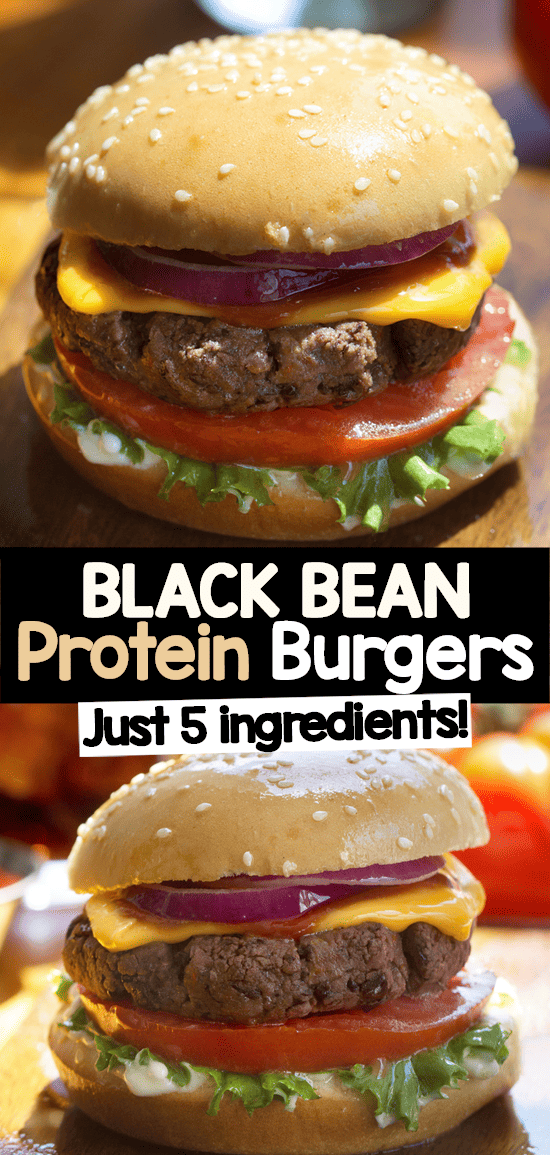 High Protein Black Bean Burgers (Easy Recipe, 15g Protein) High Protein Black Bean Burgers (Easy Recipe, 15g Protein)
