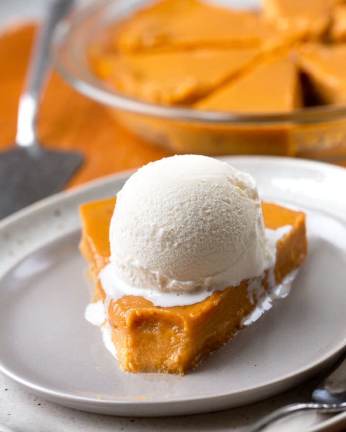 Healthy Crustless Pumpkin Pie Healthy Crustless Pumpkin Pie