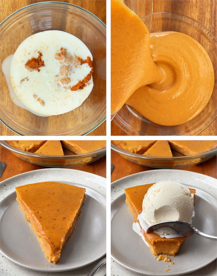 Step By Step Pumpkin Pie With No Crust Step By Step Pumpkin Pie With No Crust