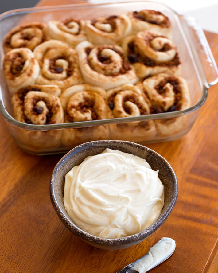 Cinnamon Rolls With Healthy Cream Cheese Icing Cinnamon Rolls With Healthy Cream Cheese Icing
