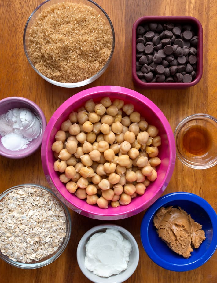 Healthy Chickpea Cookie Ingredients (Egg Free) Healthy Chickpea Cookie Ingredients (Egg Free)