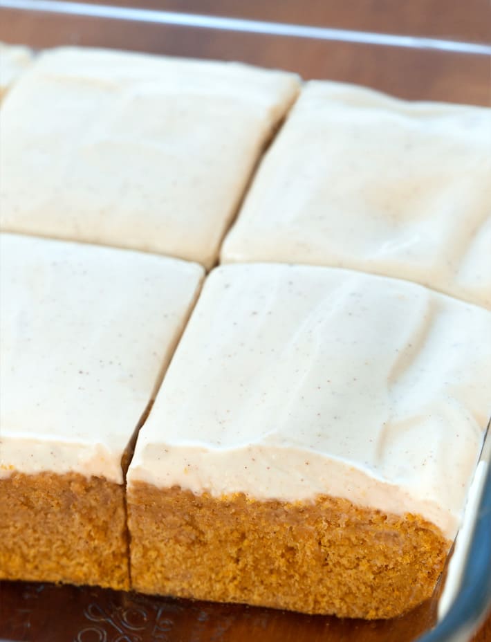 Low Calorie Pumpkin Dessert Cake With Frosting Low Calorie Pumpkin Dessert Cake With Frosting