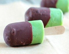 mint chocolate popsicle