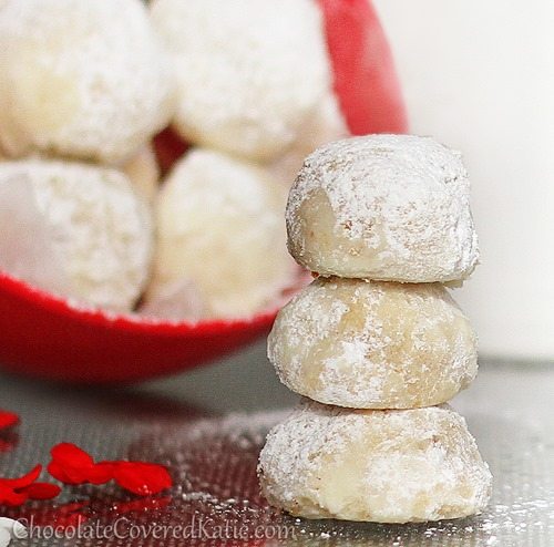 Snowball cookies that literally MELT in your mouth.