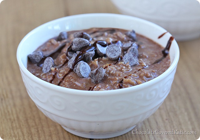 Chocolate Chai Tea Oatmeal - Chocolate Covered Katie