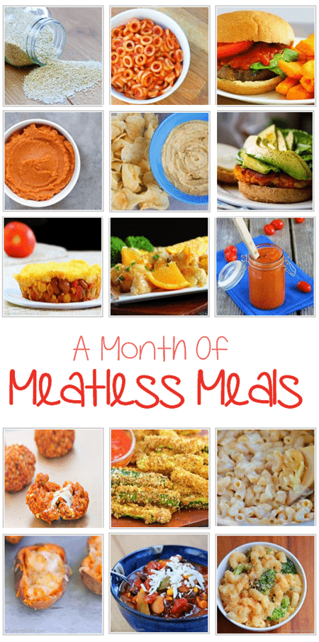 You definitely don’t need to be a vegan or vegetarian to enjoy the countless health benefits of adding more meatless meals to your diet. No fake meat products, and some of the recipes can be prepared in just 5 minutes: https://chocolatecoveredkatie.com/2015/07/27/meatless-meals-recipes/