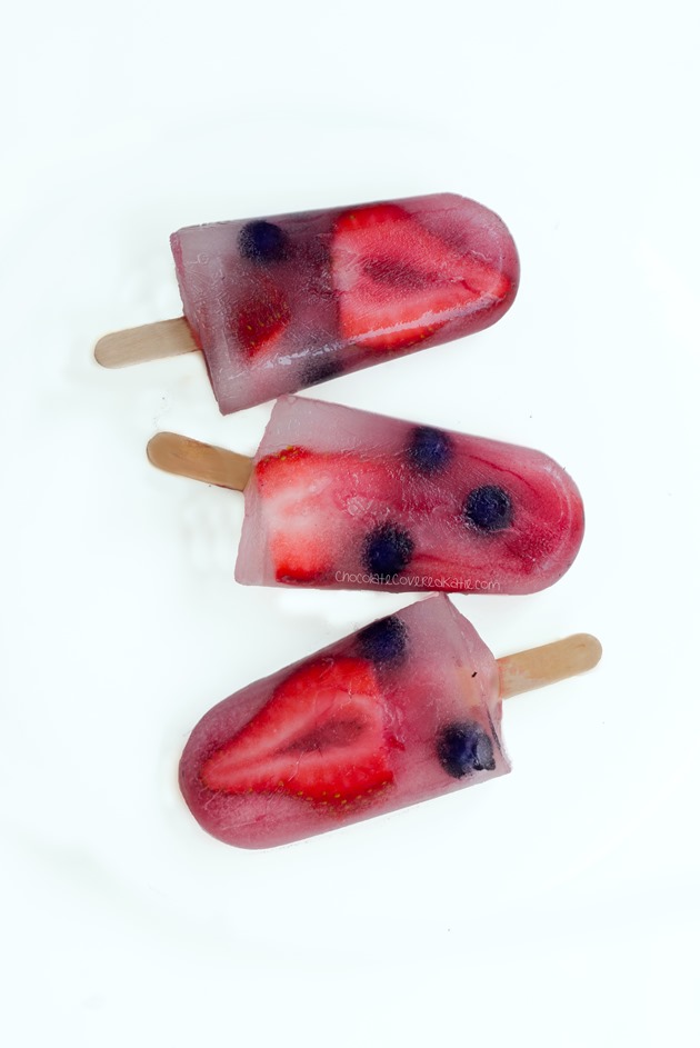 COCONUT WATER POPS - Full recipe & instructions: https://chocolatecoveredkatie.com/2015/07/02/coconut-water-popsicles/