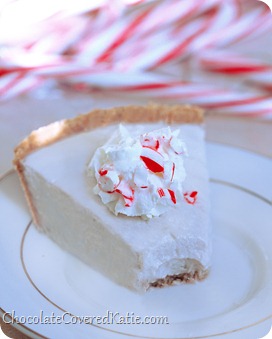 Candy Cane Pudding Pie