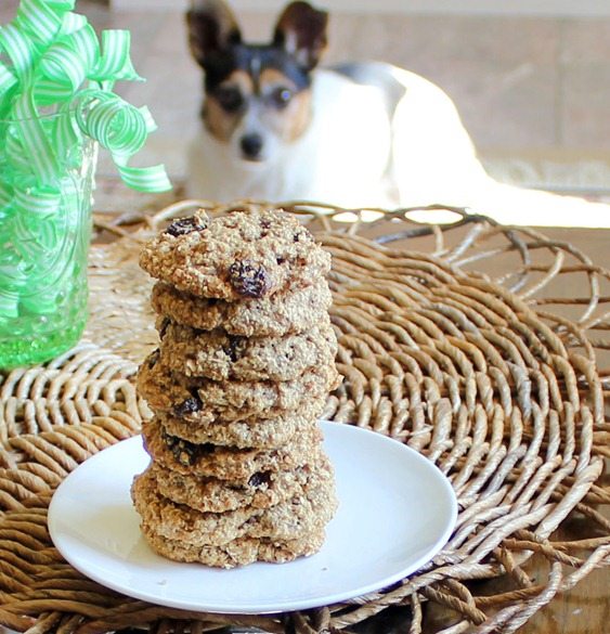 Flourless Oatmeal Raisin Cookies