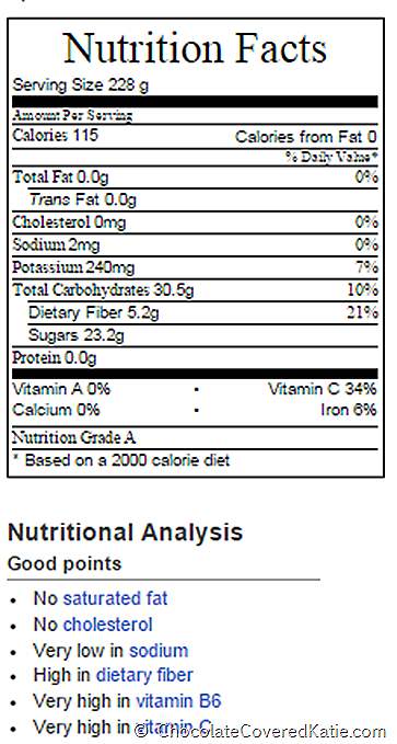 baked apples nutrition facts